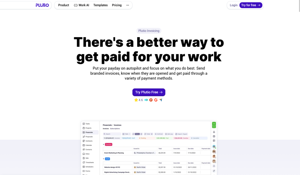 The Plutio platform